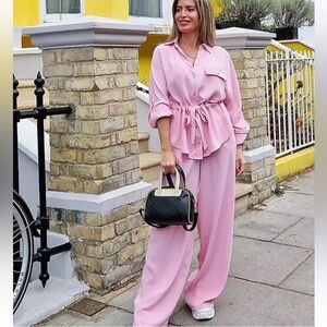 ZARA CREPE SAFARI CO-ORD SET